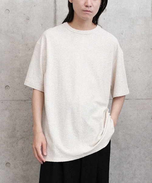 Juha（ユハ）の「PILE TEE（Tシャツ/カットソー・メンズ・ブラック/ナチュラル/ネイビー・3/4）」の14枚目の写真