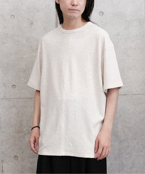 Juha（ユハ）の「PILE TEE（Tシャツ/カットソー・メンズ・ブラック/ナチュラル/ネイビー・3/4）」の15枚目の写真