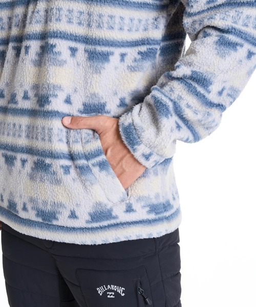 BILLABONG（ビラボン）の「BILLABONG メンズ 24A411507-BOUNDARY MOCK スウェットジャケット 【2025年秋冬モデル】/ビラボンハーフジップドローコード付きハイネックフリースブルゾン（その他アウター・メンズ・ブラック/ブルー/マルチ・MEDIUM/LARGE/X-LARGE）」の7枚目の写真