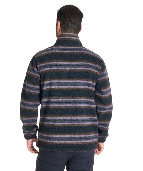 BILLABONG（ビラボン）の「BILLABONG メンズ 24A411507-BOUNDARY MOCK スウェットジャケット 【2025年秋冬モデル】/ビラボンハーフジップドローコード付きハイネックフリースブルゾン（その他アウター・メンズ・ブラック/ブルー/マルチ・MEDIUM/LARGE/X-LARGE）」の4枚目の写真