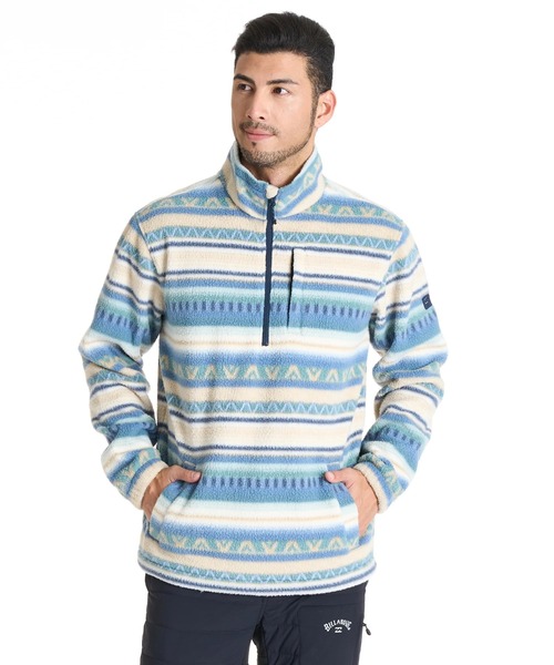 BILLABONG（ビラボン）の「BILLABONG メンズ 24A411507-BOUNDARY MOCK スウェットジャケット 【2025年秋冬モデル】/ビラボンハーフジップドローコード付きハイネックフリースブルゾン（その他アウター・メンズ・ブラック/ブルー/マルチ・MEDIUM/LARGE/X-LARGE）」の11枚目の写真