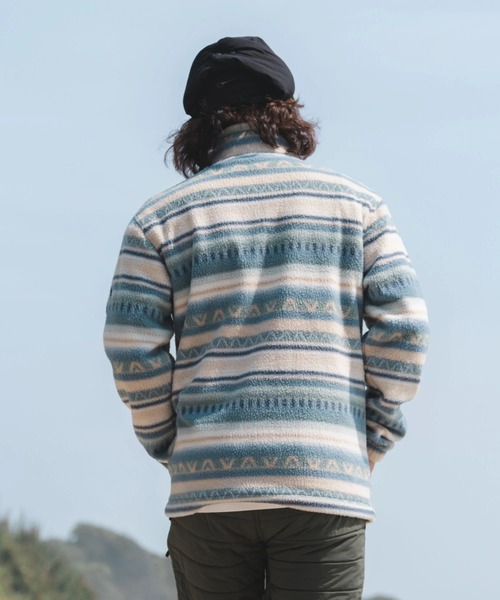 BILLABONG（ビラボン）の「BILLABONG メンズ 24A411507-BOUNDARY MOCK スウェットジャケット 【2025年秋冬モデル】/ビラボンハーフジップドローコード付きハイネックフリースブルゾン（その他アウター・メンズ・ブラック/ブルー/マルチ・MEDIUM/LARGE/X-LARGE）」の13枚目の写真