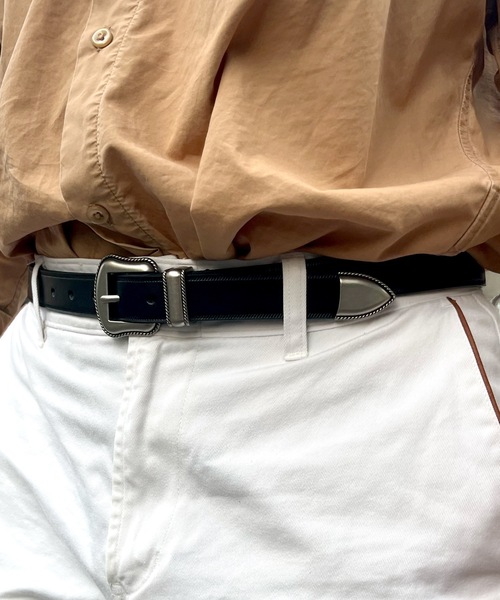 Wrangler（ラングラー）の「Wrangler / WESTERN BELT / WA1001（ベルト・メンズ・キャメル/ブラック・FREE）」の6枚目の写真