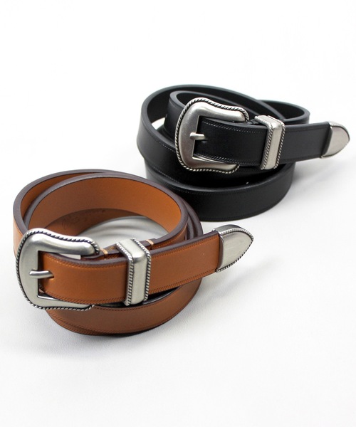 Wrangler（ラングラー）の「Wrangler / WESTERN BELT / WA1001（ベルト・メンズ・キャメル/ブラック・FREE）」の4枚目の写真