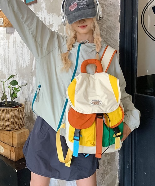 blackdia ocean(ブラックダイヤオーシャン)の「blackdia ocean マルチカラー リュック(バックパック/リュック・レディース・マルチ・SMALL/MEDIUM)」の6枚目の写真
