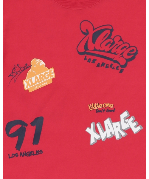 XLARGE KIDS(エクストララージキッズ)の「総柄グラフィティ長袖Tシャツ(Tシャツ/カットソー・キッズ・ブラック/レッド/ホワイト・130cm/110cm/120cm/140cm/90cm/100cm/80cm)」の17枚目の写真