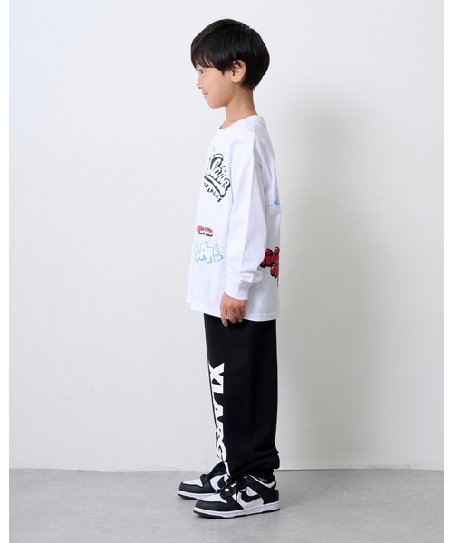 XLARGE KIDS(エクストララージキッズ)の「総柄グラフィティ長袖Tシャツ(Tシャツ/カットソー・キッズ・ブラック/レッド/ホワイト・130cm/110cm/120cm/140cm/90cm/100cm/80cm)」の9枚目の写真