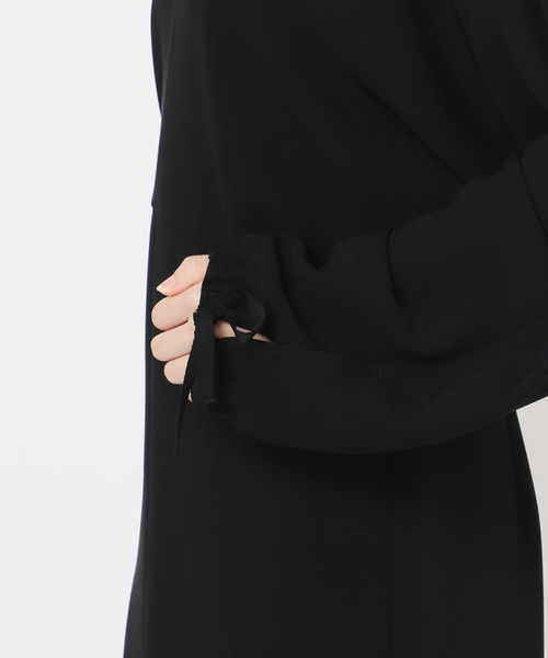 VERMEIL par iena(ヴェルメイユパーイエナ)の「ドルマンスリーブドレープワンピース(ワンピース・レディース・ブラック/ネイビー・40/38/36)」の20枚目の写真