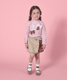 coeur a coeur（クーラクール）の「coeur a coeur ハイネックロングＴシャツ（Tシャツ/カットソー・キッズ）」