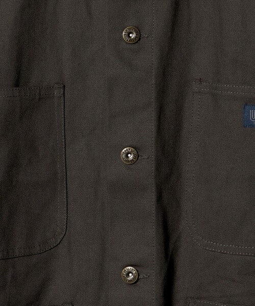 UNIVERSAL OVERALL（ユニバーサルオーバーオール）の「【別注】＜UNIVERSAL OVERALL＞ダック カバーオール（カバーオール・メンズ・ネイビー/ダークグレー/オフホワイト・L/M/XL/S）」の18枚目の写真