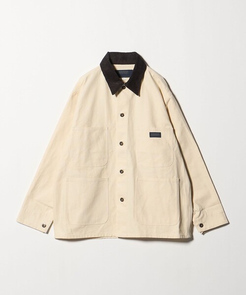 UNIVERSAL OVERALL（ユニバーサルオーバーオール）の「【別注】＜UNIVERSAL OVERALL＞ダック カバーオール（カバーオール・メンズ・ネイビー/ダークグレー/オフホワイト・L/M/XL/S）」の19枚目の写真