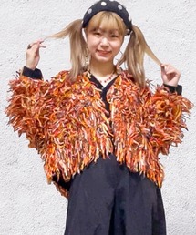 【チャイハネ】カラフルループニットカーディガン