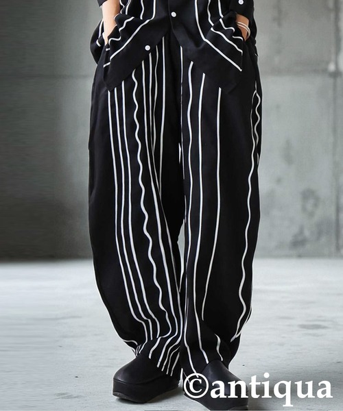 コード刺繍バルーンパンツ（その他パンツ）｜antiqua