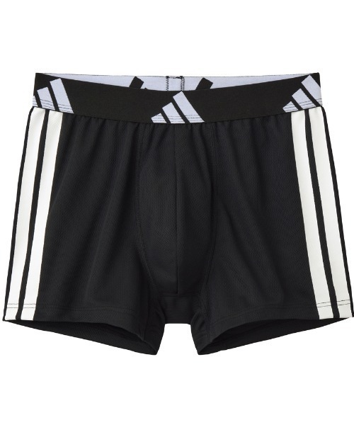 adidas（アディダス）の「adidas/アディダス ボクサーパンツ 3ストライプス メッシュタイプ（ボクサーパンツ・メンズ・ブラック/ブルー系その他2/レッド/ブルー系その他/グリーン系その他・MEDIUM/LARGE/X-LARGE）」の2枚目の写真