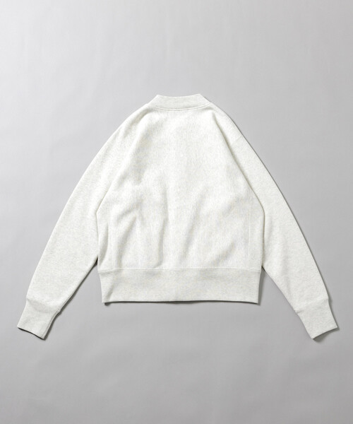 Champion(チャンピオン)の「Champion/チャンピオン 別注 REVERSE WEAVE SNAP SWEAT JACKET/リバースウィーブ スナップ スウェット ジャケット/ノーカラー ジャケット(スウェット・メンズ・その他1/ライトグレー/ブラック・SMALL/MEDIUM/LARGE)」の15枚目の写真