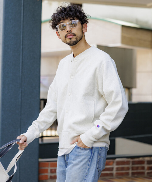 セール】Champion/チャンピオン 別注 REVERSE WEAVE SNAP SWEAT JACKET