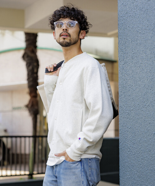 セール】Champion/チャンピオン 別注 REVERSE WEAVE SNAP SWEAT JACKET
