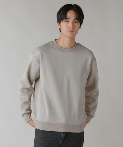 LIL VENDARS(リルヴェンダース)の「Buyer's Select / カルボアワイドクルーネックスウェット(スウェット・メンズ・グレイッシュベージュ/ブラック/オートミール/スミクロ・M/2L/L)」の4枚目の写真