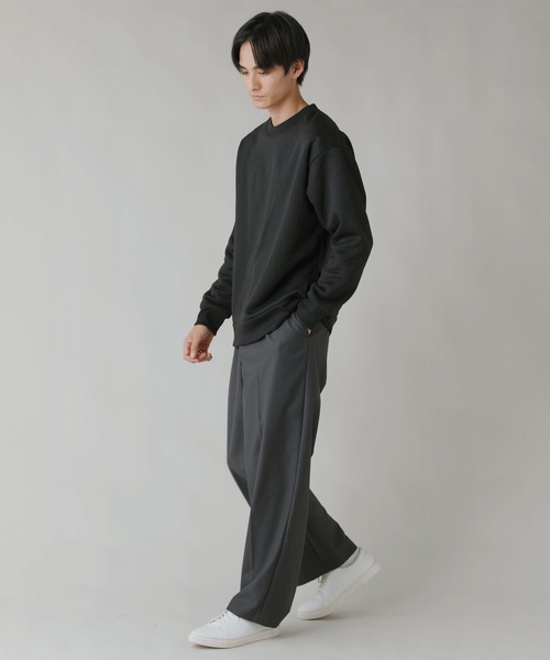 LIL VENDARS(リルヴェンダース)の「Buyer's Select / カルボアワイドクルーネックスウェット(スウェット・メンズ・グレイッシュベージュ/ブラック/オートミール/スミクロ・M/2L/L)」の8枚目の写真