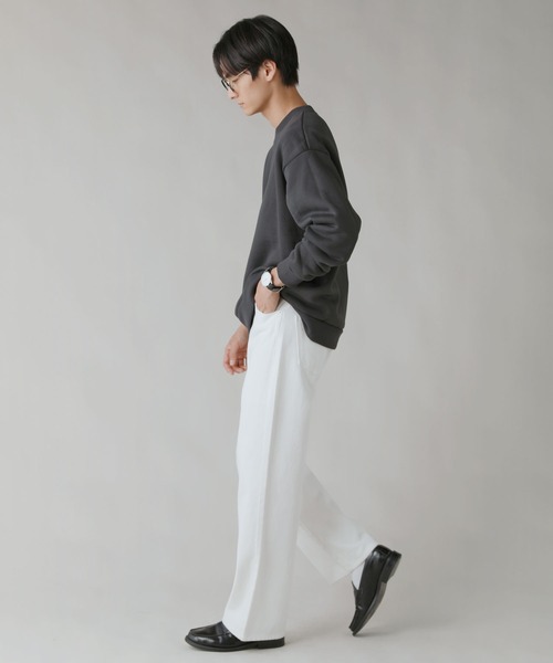 LIL VENDARS(リルヴェンダース)の「Buyer's Select / カルボアワイドクルーネックスウェット(スウェット・メンズ・グレイッシュベージュ/ブラック/オートミール/スミクロ・M/2L/L)」の14枚目の写真