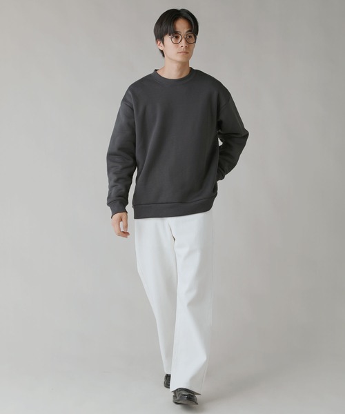 LIL VENDARS(リルヴェンダース)の「Buyer's Select / カルボアワイドクルーネックスウェット(スウェット・メンズ・グレイッシュベージュ/ブラック/オートミール/スミクロ・M/2L/L)」の16枚目の写真