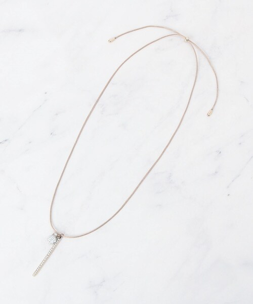 SHOO・LA・RUE（シューラルー）の「パヴェバーひもネックレス（ネックレス・レディース・シルバー/ゴールド・00）」の5枚目の写真