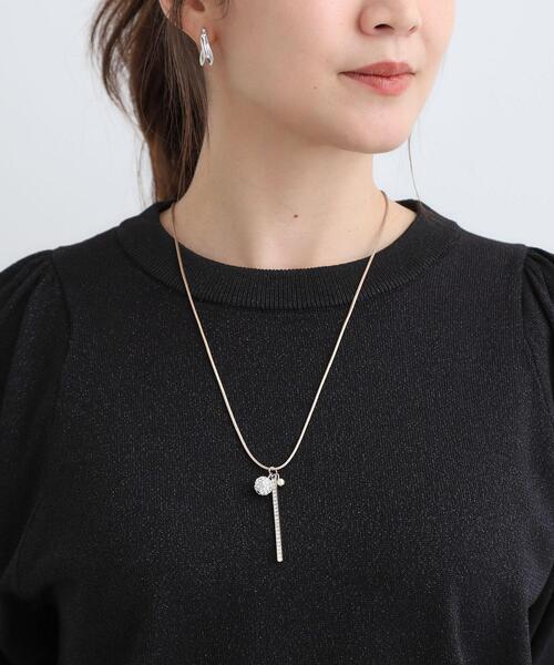 SHOO・LA・RUE（シューラルー）の「パヴェバーひもネックレス（ネックレス・レディース・シルバー/ゴールド・00）」の7枚目の写真