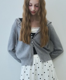 Birthday room(バースデイルーム)のスターダブルジップニットパーカー/Star double zip knit hoodie(パーカー)