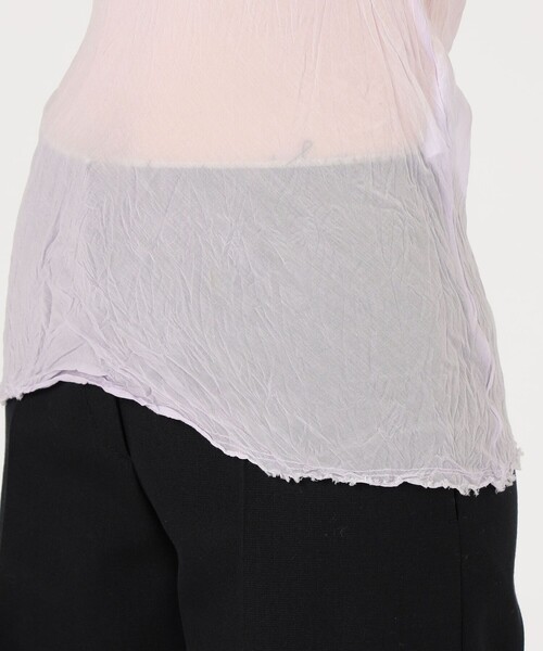 Gabriela Coll Garments(ガブリエラコールガーメンツ)の「GABRIELA COLL GARMENTS NO.73 CRUSHED TOP(シャツ/ブラウス・レディース・ライトパープル・1)」の9枚目の写真