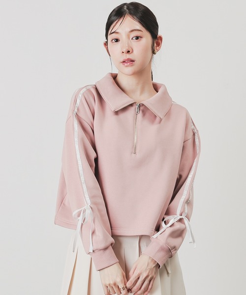 ハニぽか】ハーフジップトップス（スウェット）｜Honeys（ハニーズ）の