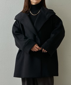 21AW Dessin de mode サイドスリットオーバーダッフル Dessin de mode/デッサンデモード】サイドスリットダッフル