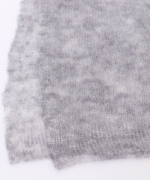 NOLLEY’S（ノーリーズ）の「ライトモヘヤストール（ストール/ショール・レディース・ミント/ライトグレー/サーモンピンク・FREE）」の11枚目の写真