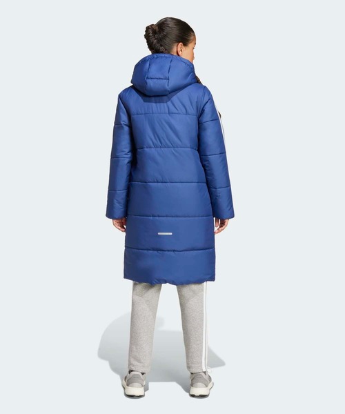 adidas（アディダス）の「ロングコート キッズ / アディダス adidas（ダウンジャケット/コート・キッズ・ブラック/ブルー・150/160/140）」の4枚目の写真