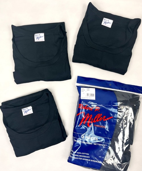 MILLER(ミラー)の「【Robert P. Miller】ロバート・ピー・ミラー 3P パネルリブ タンクトップ 3枚組 133C(タンクトップ・メンズ・ホワイト/ブラック/その他1/その他2・M/XL/L)」の7枚目の写真