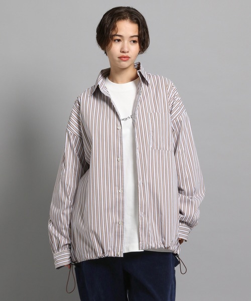 GEORGE'S（ジョージズ）の「ストライプシャツアウター（シャツ/ブラウス・メンズ・ベージュ/ライトブルー・MEDIUM/LARGE）」の8枚目の写真