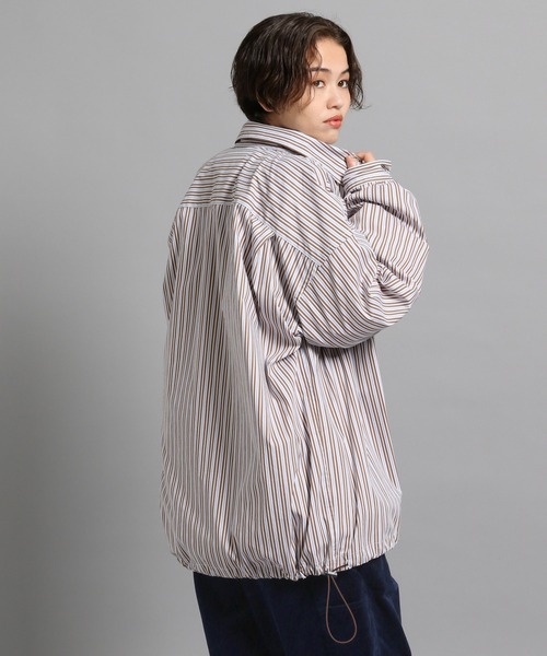 GEORGE'S（ジョージズ）の「ストライプシャツアウター（シャツ/ブラウス・メンズ・ベージュ/ライトブルー・MEDIUM/LARGE）」の10枚目の写真