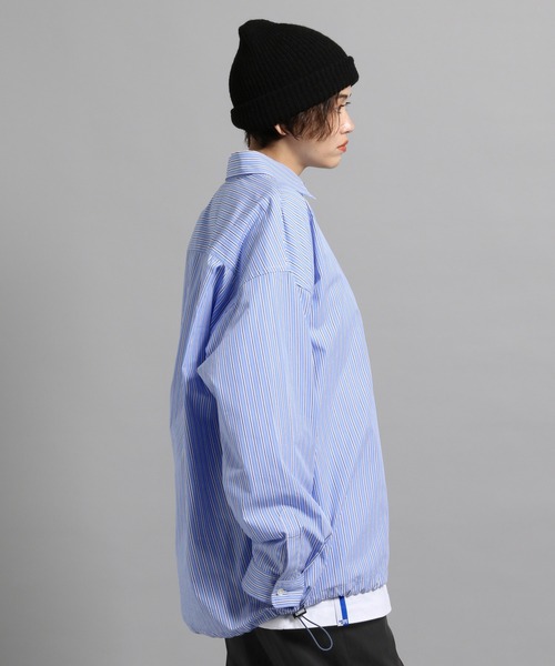 GEORGE'S（ジョージズ）の「ストライプシャツアウター（シャツ/ブラウス・メンズ・ベージュ/ライトブルー・MEDIUM/LARGE）」の19枚目の写真