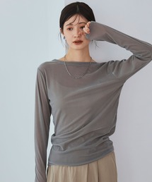 CROSS FUNCTION | 《高通気性》エブ楽 2wayスキンベロアトップス【CROSS FUNCTION/クロスファンクション】(Tシャツ/カットソー)