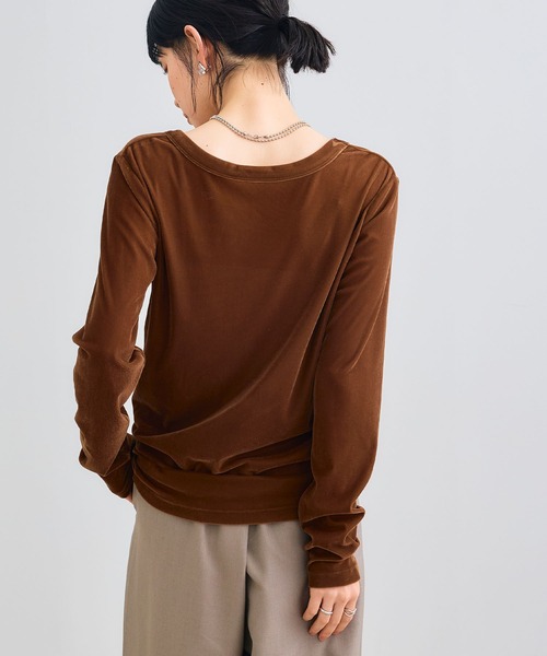 CROSS FUNCTION（クロスファンクション）の「《高通気性》エブ楽 2wayスキンベロアトップス【CROSS FUNCTION/クロスファンクション】（Tシャツ/カットソー・レディース・ブラウン/グレー/ダークブルー・LL/M/L）」の20枚目の写真