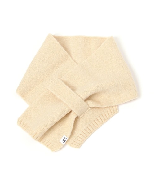 FOUND GOOD（ファウンドグッド）の「チョコットマフラー（マフラー・レディース・ブルー系5/イエロー系5/ピンク系2/グリーン系5/ブラック/グレー系5/アイボリー・FREE）」の3枚目の写真