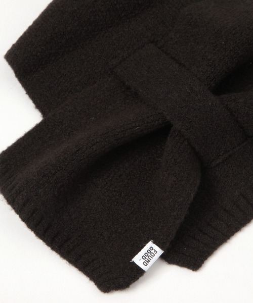 FOUND GOOD（ファウンドグッド）の「チョコットマフラー（マフラー・レディース・ブルー系5/イエロー系5/ピンク系2/グリーン系5/ブラック/グレー系5/アイボリー・FREE）」の10枚目の写真