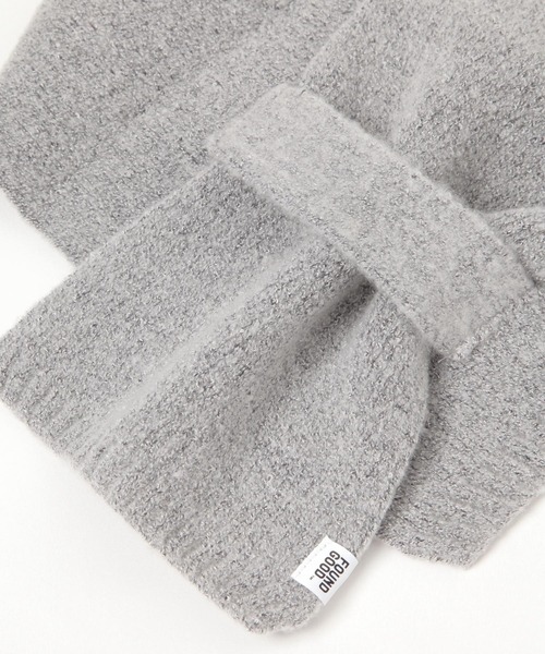 FOUND GOOD（ファウンドグッド）の「チョコットマフラー（マフラー・レディース・ブルー系5/イエロー系5/ピンク系2/グリーン系5/ブラック/グレー系5/アイボリー・FREE）」の14枚目の写真