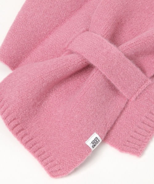 FOUND GOOD（ファウンドグッド）の「チョコットマフラー（マフラー・レディース・ブルー系5/イエロー系5/ピンク系2/グリーン系5/ブラック/グレー系5/アイボリー・FREE）」の15枚目の写真