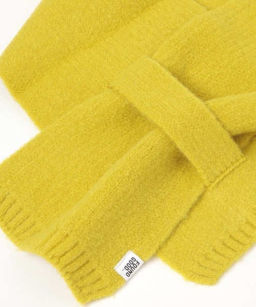 FOUND GOOD（ファウンドグッド）の「チョコットマフラー（マフラー・レディース・ブルー系5/イエロー系5/ピンク系2/グリーン系5/ブラック/グレー系5/アイボリー・FREE）」の16枚目の写真