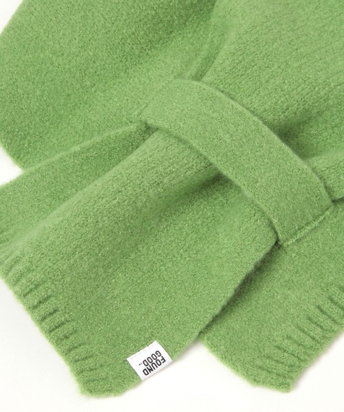 FOUND GOOD（ファウンドグッド）の「チョコットマフラー（マフラー・レディース・ブルー系5/イエロー系5/ピンク系2/グリーン系5/ブラック/グレー系5/アイボリー・FREE）」の17枚目の写真