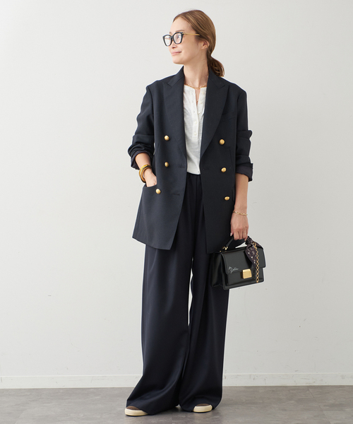 VICTORIANSERGE イージーパンツ（スラックス）｜Deuxieme Classe