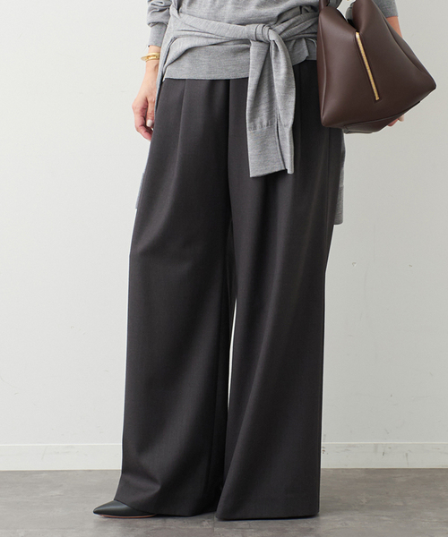 Deuxieme Classe(ドゥーズィエムクラス)の「*VICTORIANSERGE イージーパンツ(スラックス・レディース・ネイビー/チャコールグレー・34/36/38)」の5枚目の写真