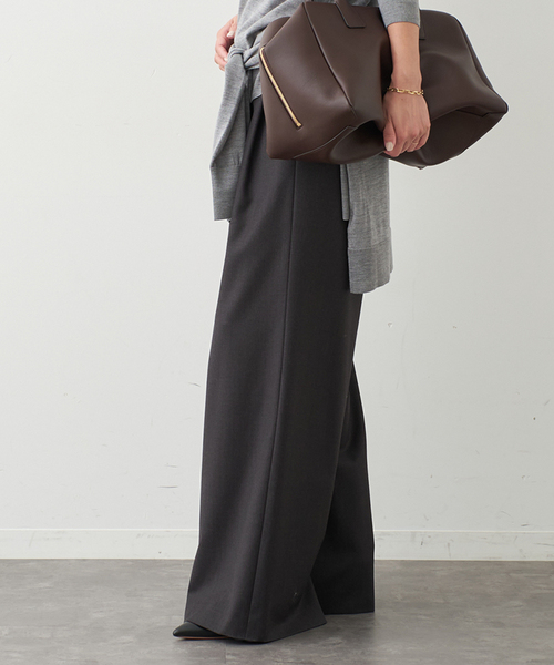 Deuxieme Classe(ドゥーズィエムクラス)の「*VICTORIANSERGE イージーパンツ(スラックス・レディース・ネイビー/チャコールグレー・34/36/38)」の6枚目の写真