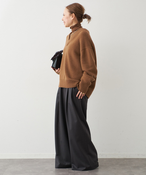 Deuxieme Classe(ドゥーズィエムクラス)の「*VICTORIANSERGE イージーパンツ(スラックス・レディース・ネイビー/チャコールグレー・34/36/38)」の14枚目の写真