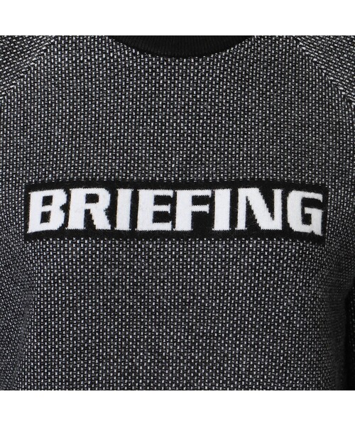 BRIEFING（ブリーフィング）の「【BRIEFING GOLF／ブリーフィングゴルフ】WS BIRDS EYE LOGO CREWNECK KNIT（ニット/セーター・レディース・ネイビー/ホワイト/ブラック/グレー・M/S/L）」の7枚目の写真